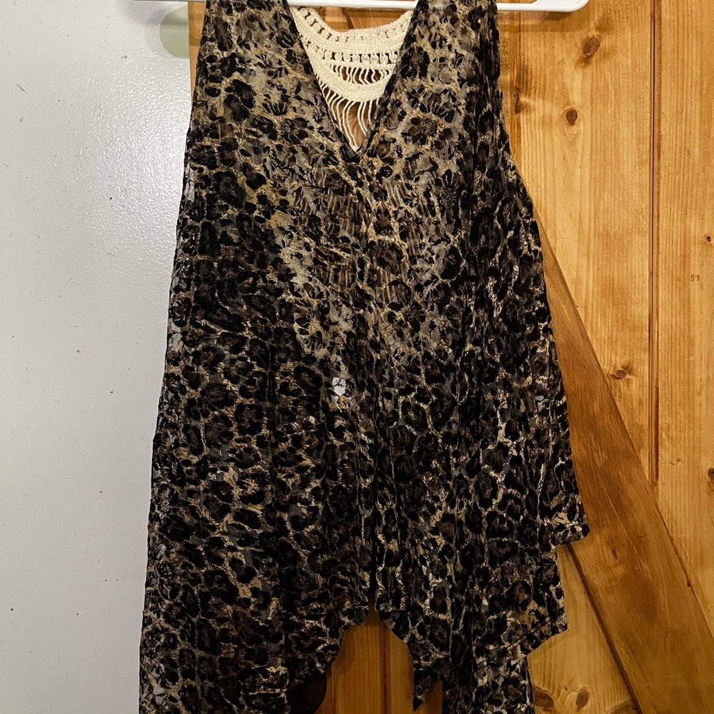 Vava by Joy Han Black and Cream Knit Vest